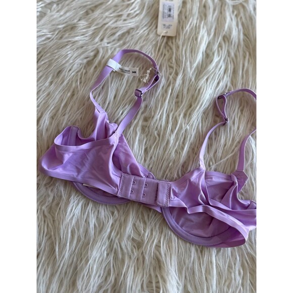 Aerie Smoothez Mesh Full Coverage Unlined Bra 34B Lavender Purple - Picture 8 of 10
